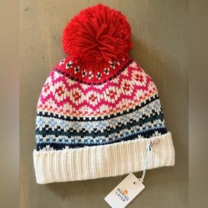 Marine Layer Fair Aisle Pom Beanie, multi. NWT